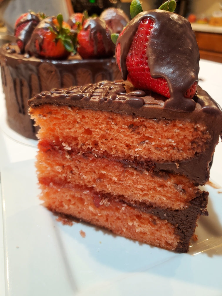Chocolate Covered Strawberry Cake